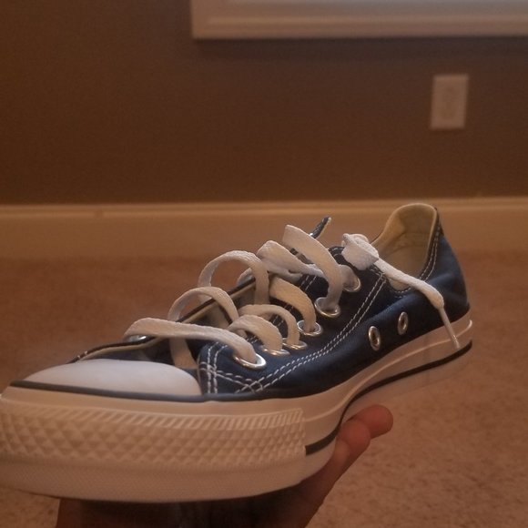 Blue Low Top Converse - Picture 4 of 7